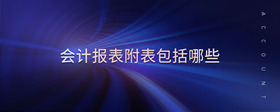 會計報表附表包括哪些
