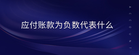 應(yīng)付賬款為負(fù)數(shù)代表什么