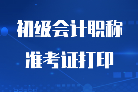 2020年寧波初級(jí)會(huì)計(jì)準(zhǔn)考證可以打印了嗎？
