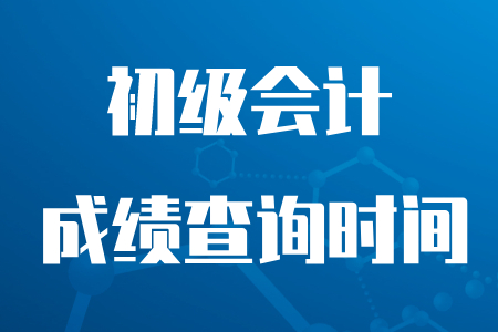 2020年初級會計成績查詢哪一天進行？