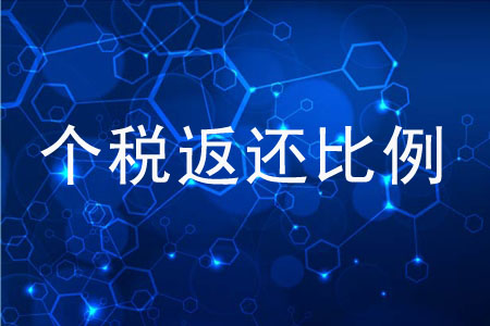 個稅的返還比例是多少？