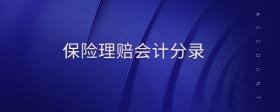 保險(xiǎn)理賠會(huì)計(jì)分錄