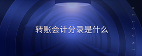轉(zhuǎn)賬會(huì)計(jì)分錄是什么