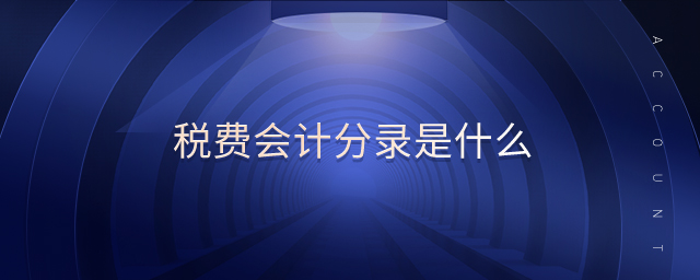 稅費(fèi)會計分錄是什么