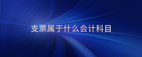 支票屬于什么會(huì)計(jì)科目