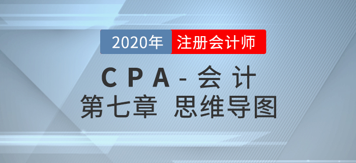 2020年注會(huì)《會(huì)計(jì)》第七章思維導(dǎo)圖及自測習(xí)題