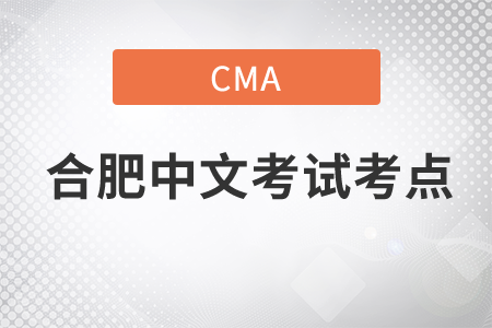 合肥cma中文考點