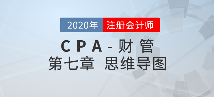 2020年注會《財管》第七章思維導圖及自測習題