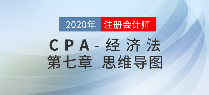 2020年注會(huì)《經(jīng)濟(jì)法》第七章思維導(dǎo)圖及自測習(xí)題