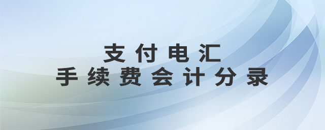 支付電匯手續(xù)費(fèi)會(huì)計(jì)分錄
