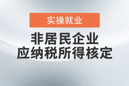 非居民企業(yè)應(yīng)納稅所得如何核定？
