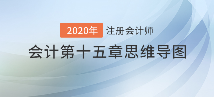 2020年注會《會計》第十五章思維導(dǎo)圖及自測習(xí)題