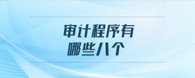 審計(jì)程序有哪些八個(gè)