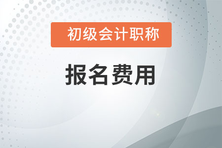 天津2020年初級會計(jì)職稱考試報(bào)名費(fèi)用是多少？