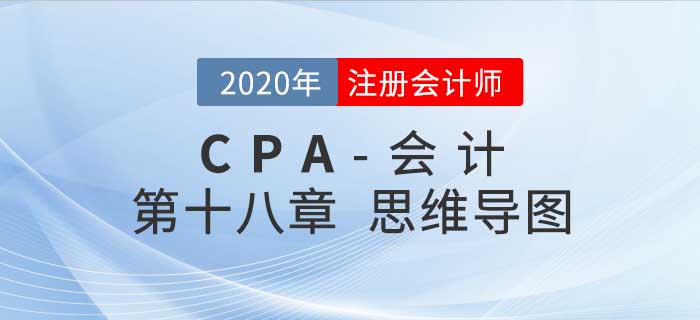 2020年注會《會計(jì)》第十八章思維導(dǎo)圖及自測習(xí)題