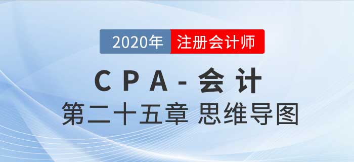 2020年注會《會計》第二十五章思維導(dǎo)圖及自測習(xí)題