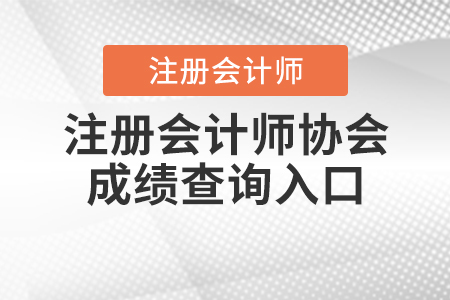 2020年中國(guó)注冊(cè)會(huì)計(jì)師協(xié)會(huì)成績(jī)查詢?nèi)肟谑裁磿r(shí)候開通？