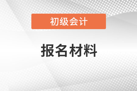 初級會計報名材料照片幾寸？