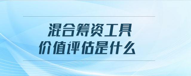 混合籌資工具價(jià)值評(píng)估是什么