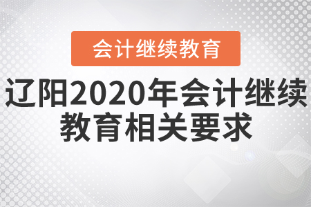 遼陽2020年會計繼續(xù)教育相關(guān)要求