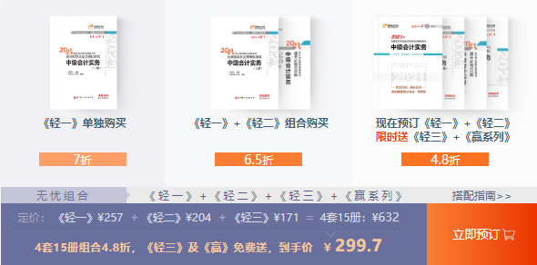 中級會計組合購買