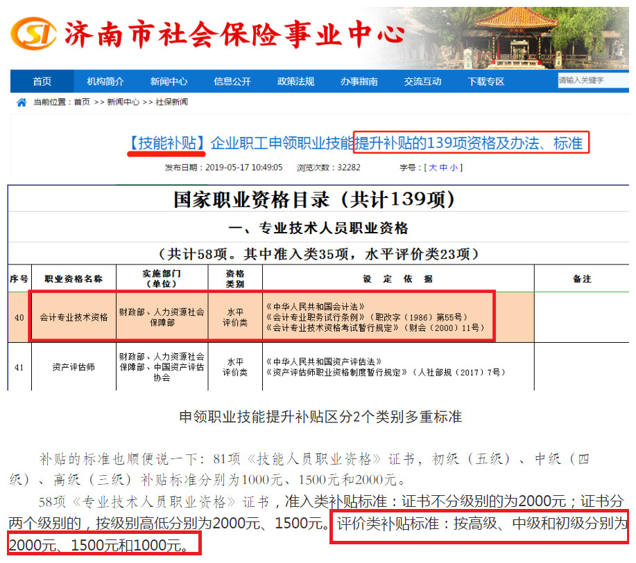 濟南市職業(yè)技能補貼