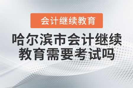 2020年哈爾濱市會(huì)計(jì)繼續(xù)教育需要考試嗎？