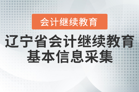 遼寧省會(huì)計(jì)繼續(xù)教育基本信息采集