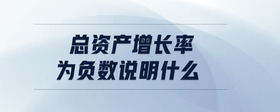總資產(chǎn)增長(zhǎng)率為負(fù)數(shù)說(shuō)明什么