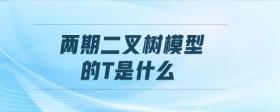兩期二叉樹模型的t是什么