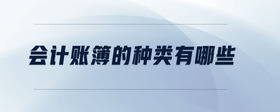 會(huì)計(jì)賬簿的種類(lèi)有哪些