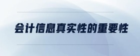 會(huì)計(jì)信息真實(shí)性的重要性