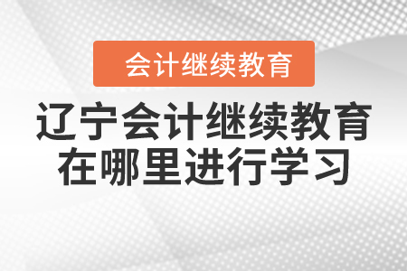 遼寧會(huì)計(jì)繼續(xù)教育在哪里進(jìn)行學(xué)習(xí)？