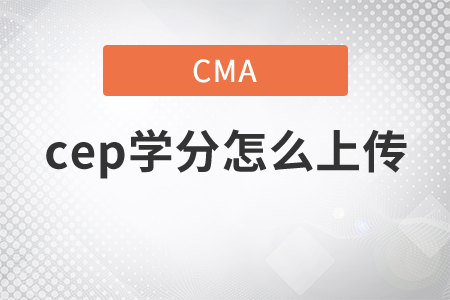 cmacep學(xué)分怎么上傳