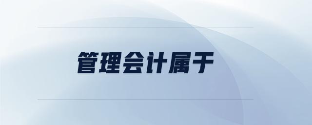 管理會(huì)計(jì)屬于