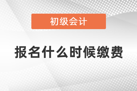 初級(jí)會(huì)計(jì)報(bào)名成功后什么時(shí)候繳費(fèi)