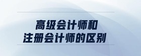 高級(jí)會(huì)計(jì)師和注冊(cè)會(huì)計(jì)師的區(qū)別