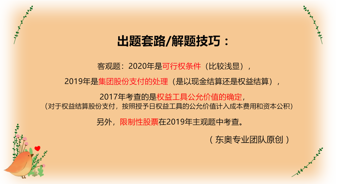 股份支付的確認和計量