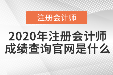 2020年注冊(cè)會(huì)計(jì)師成績(jī)查詢(xún)官網(wǎng)是什么