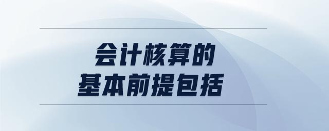 會(huì)計(jì)核算的基本前提包括