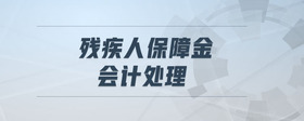 殘疾人保障金會(huì)計(jì)處理