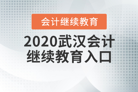 2020武漢會計繼續(xù)教育入口