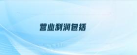 營(yíng)業(yè)利潤(rùn)包括