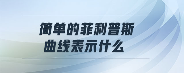 簡單的菲利普斯曲線表示什么