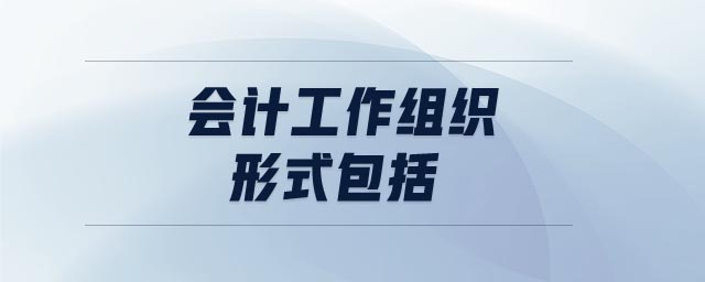 會計工作組織形式包括