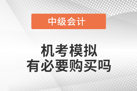 中級(jí)會(huì)計(jì)機(jī)考模擬有必要購買嗎