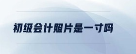 初級(jí)會(huì)計(jì)照片是一寸嗎