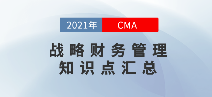 2021年CMA《戰(zhàn)略財務(wù)管理》科目知識點(diǎn)匯總