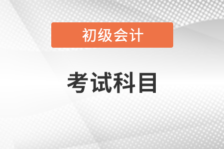 初級(jí)會(huì)計(jì)證考試科目有哪些？
