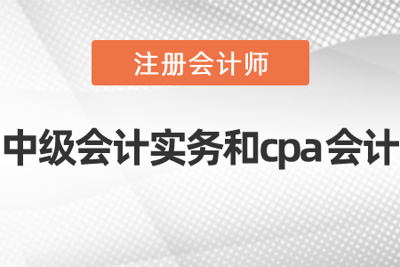 中級(jí)會(huì)計(jì)實(shí)務(wù)和cpa會(huì)計(jì)備考指南